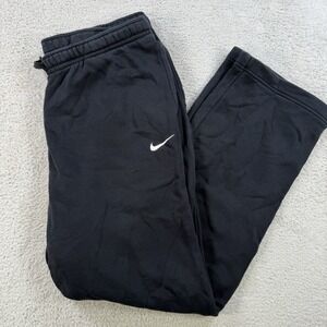 Nike Sweatpants Mens XL Black Fleece Drawstring Pocket Gym Active Pants